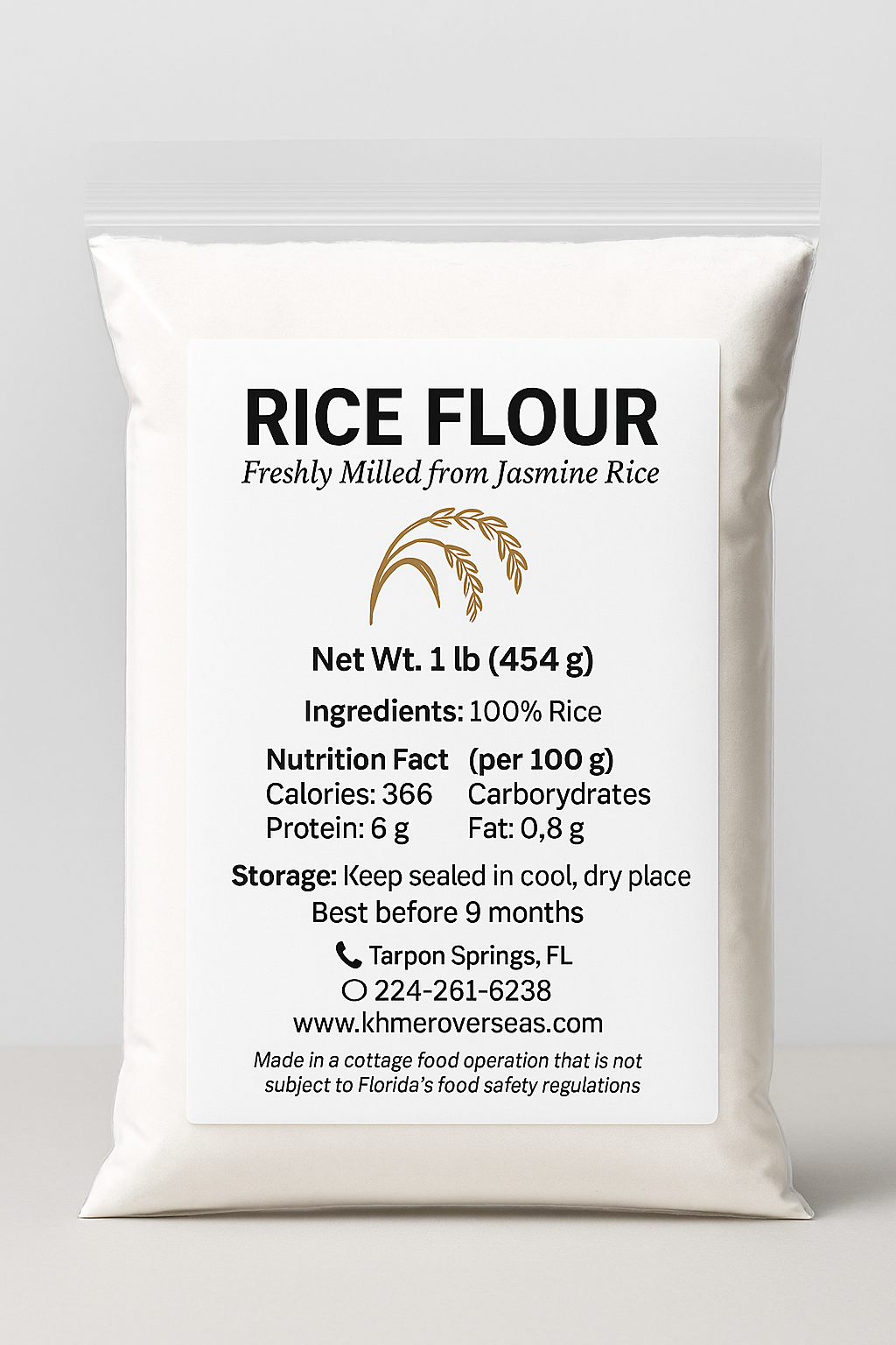 Home made rice flour