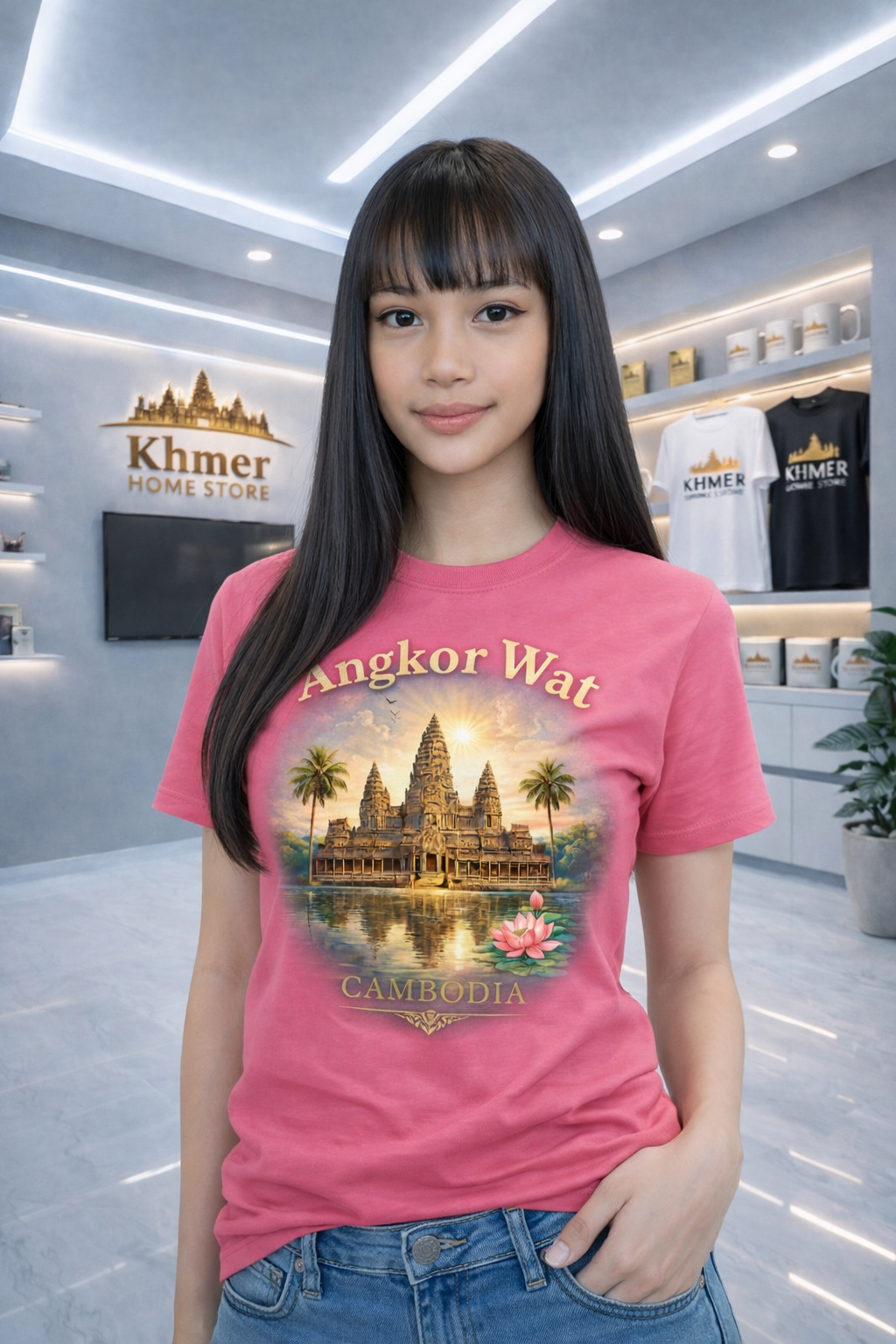 Angkor Wat Cambodia Graphic Te