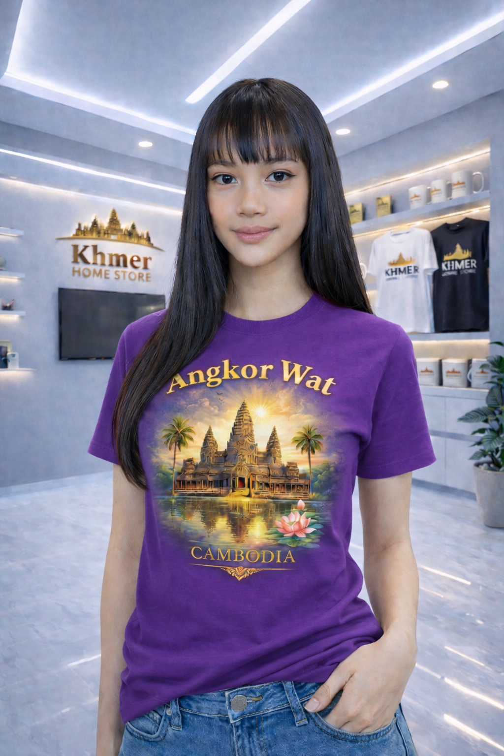 Angkor Wat Cambodia Graphic Te