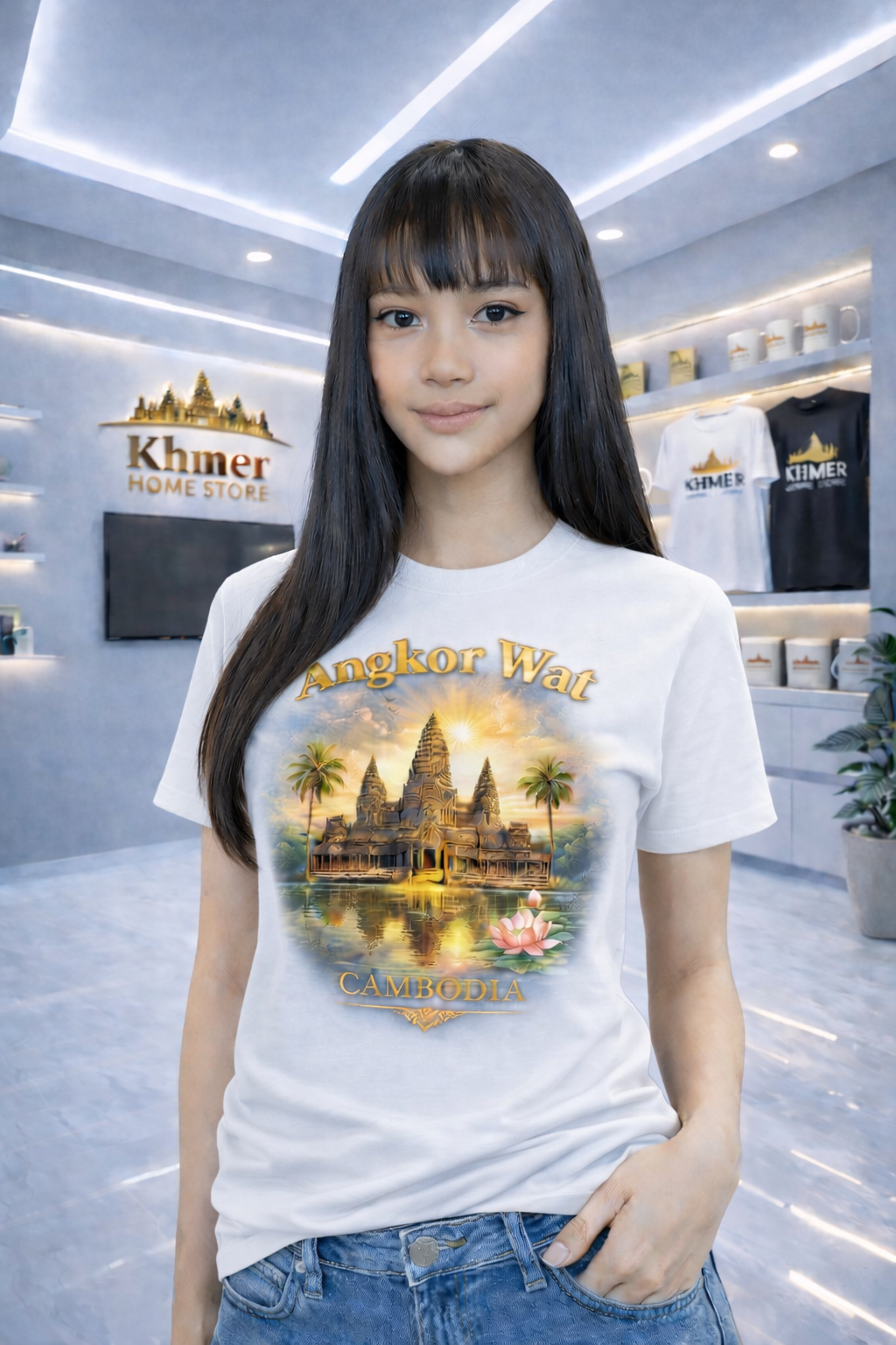 Angkor Wat Cambodia Graphic Te