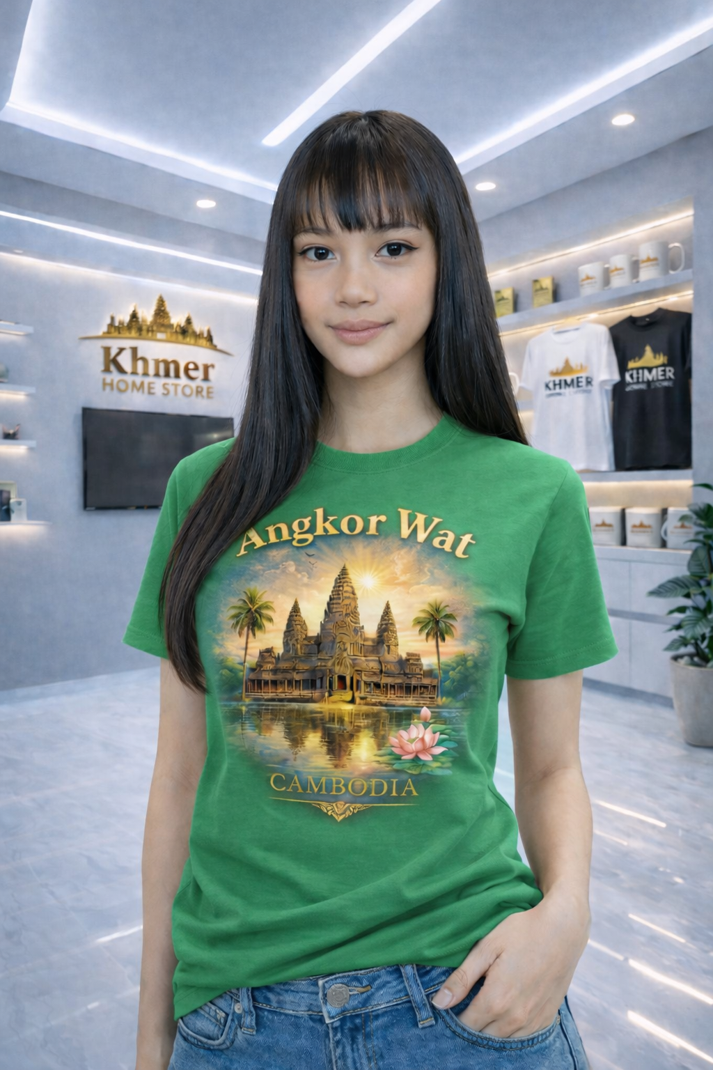 Angkor Wat Cambodia Graphic Te