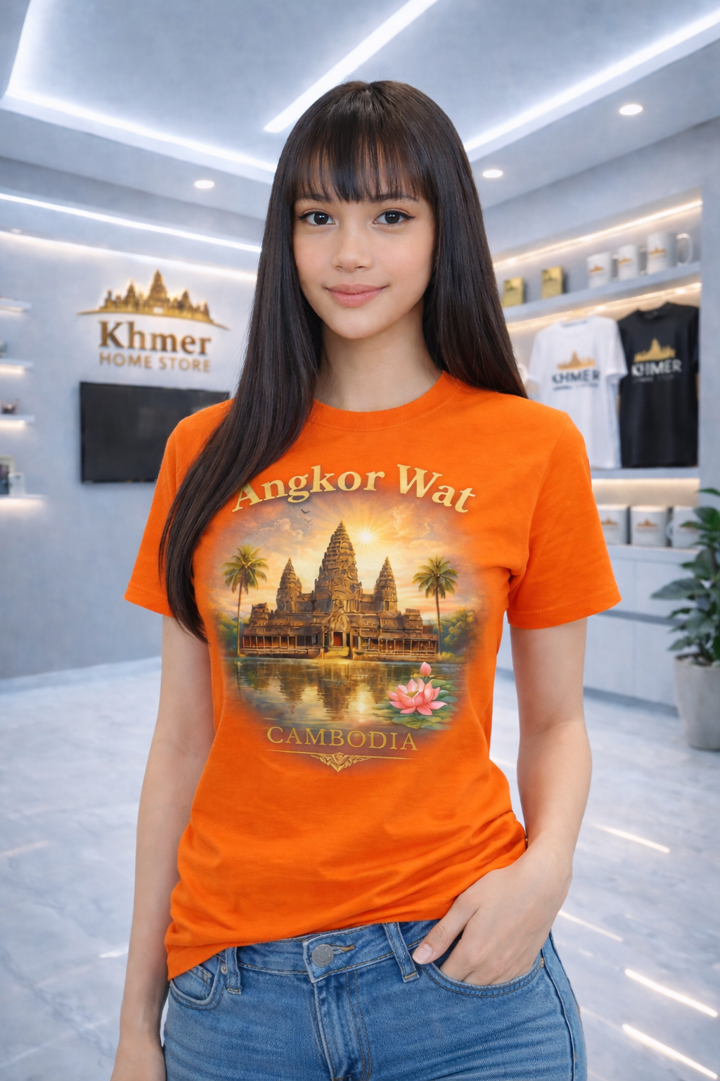 Angkor Wat Cambodia Graphic Te