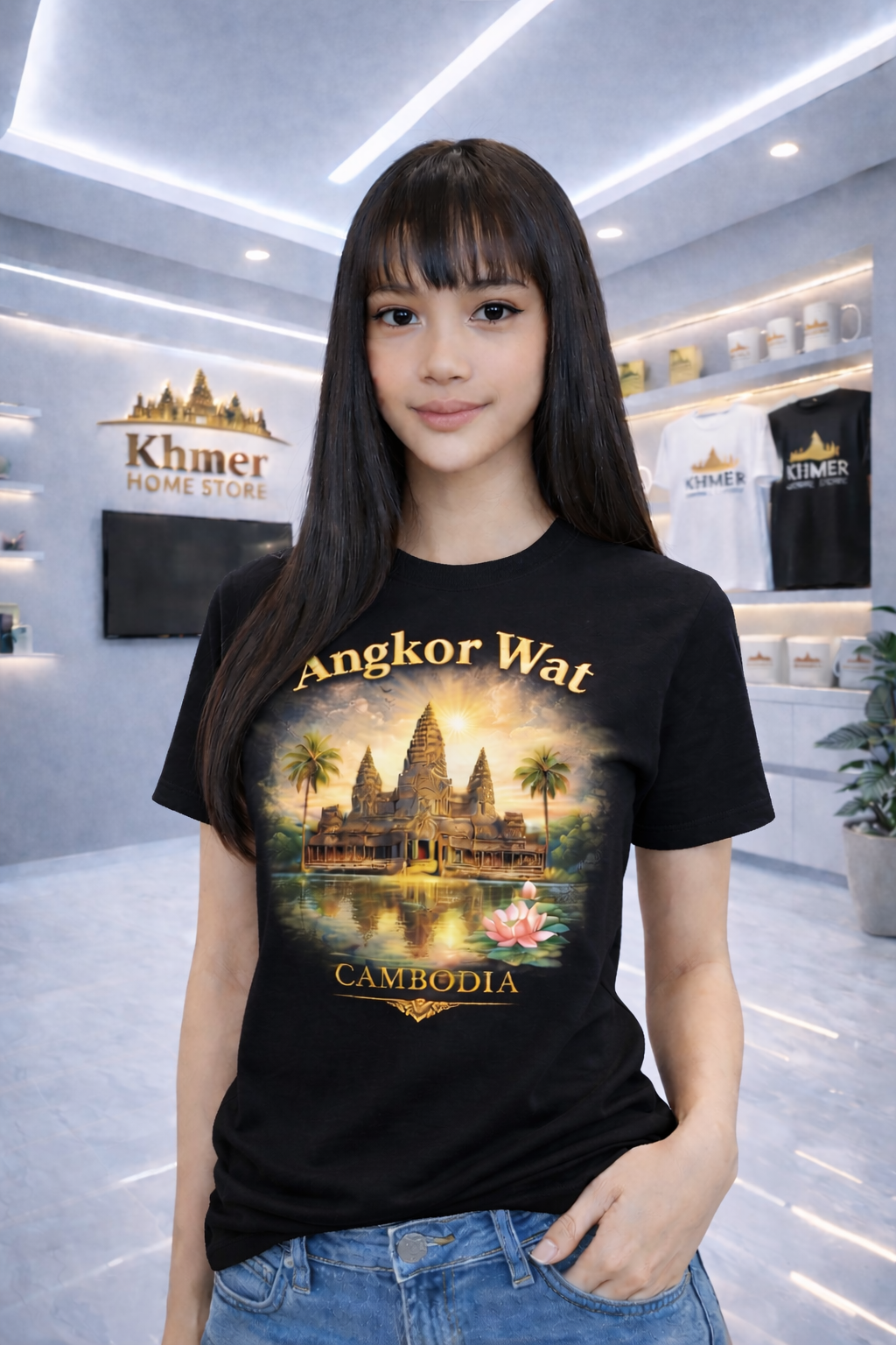 Angkor Wat Cambodia Graphic Te