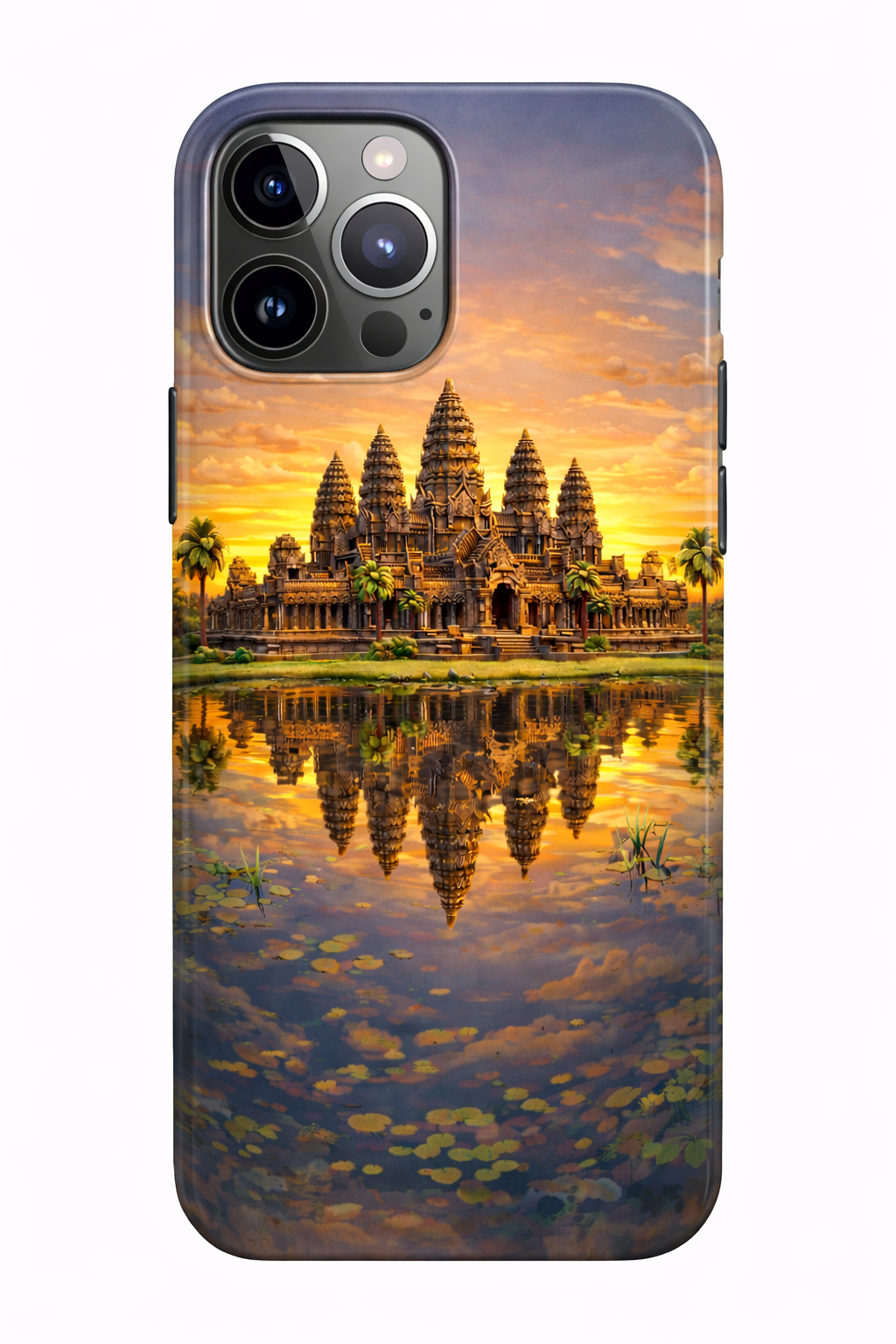 Golden Apsara Khmer Phone Case – Premium Cultural Design