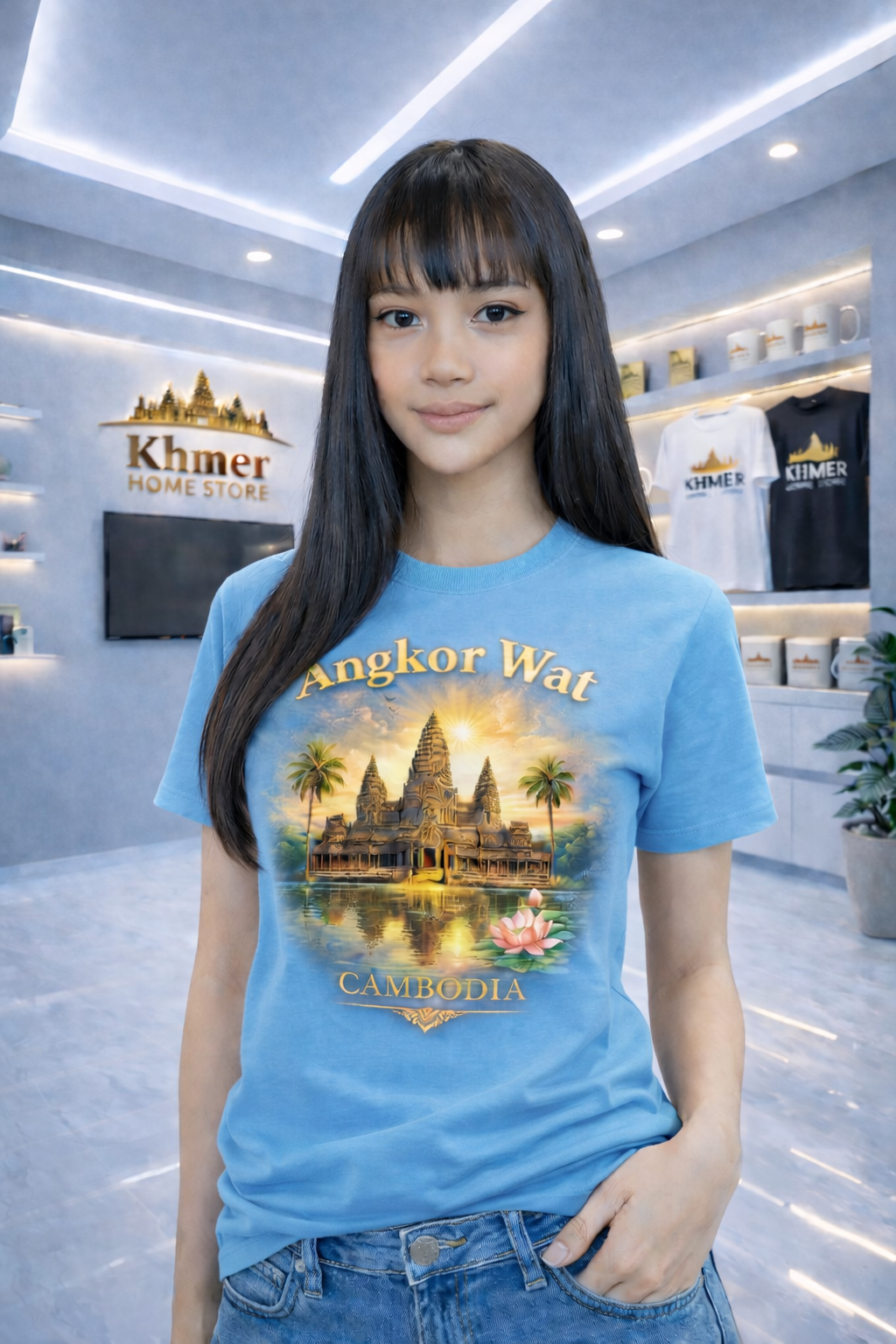 Angkor Wat Cambodia Graphic Te