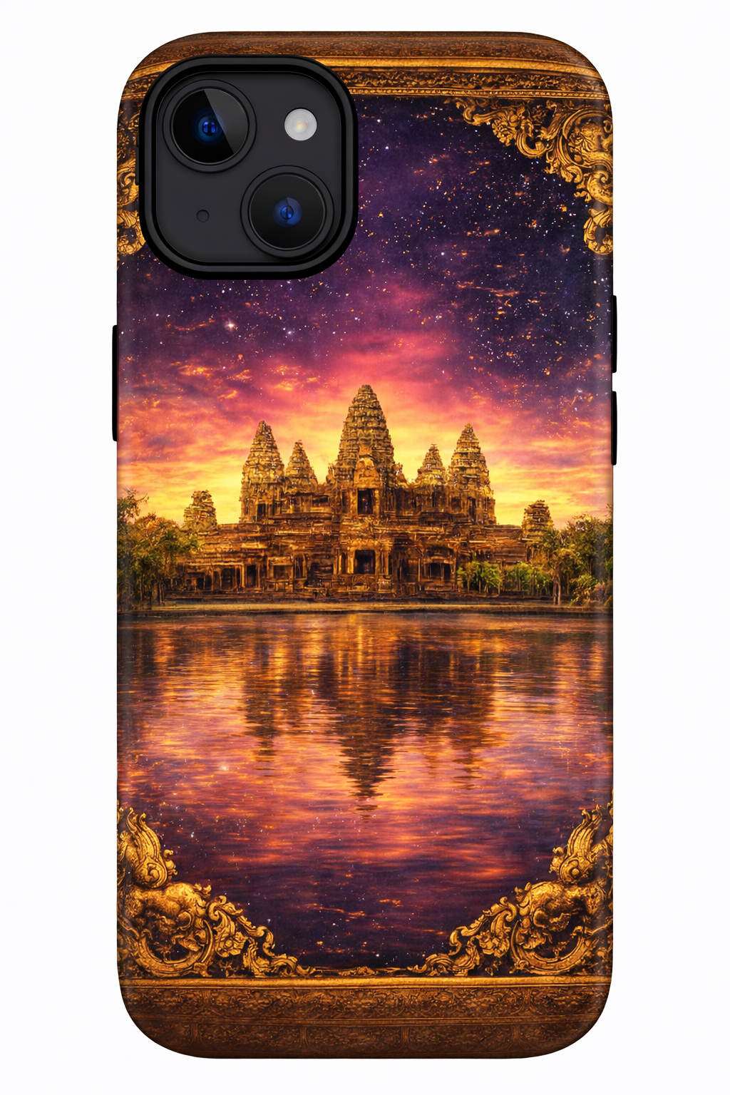 Golden Apsara Khmer Phone Case – Premium Cultural Design